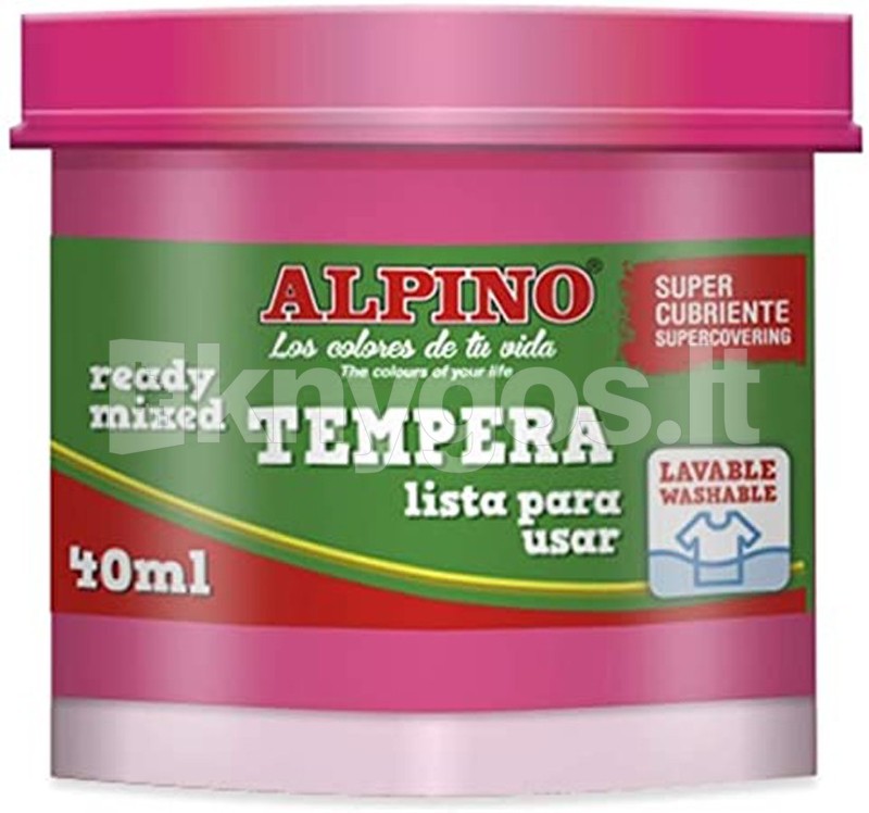 Gvaša (tempera) ALPINO 40 ml, rozā