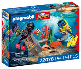 PLAYMOBIL Policijas nirējs ar dārgumu 72078