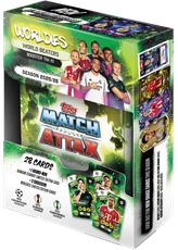 UEFA Champions League 2026 Match Attax karšu papildinājuma komplekts metāla kastītē World Beaters