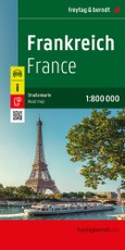 Frankreich, Straßenkarte 1:800.000, freytag & berndt