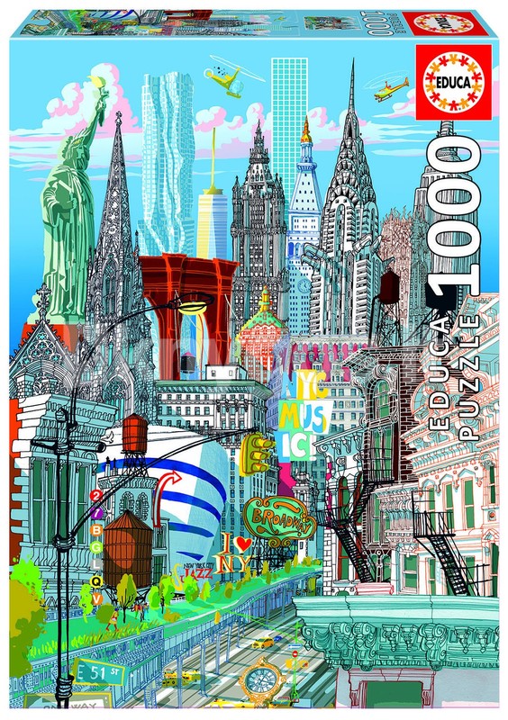 EDUCA Puzle 1000 gab. "New