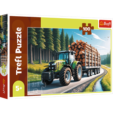 TREFL Puzle Meža traktors, 100 gab.