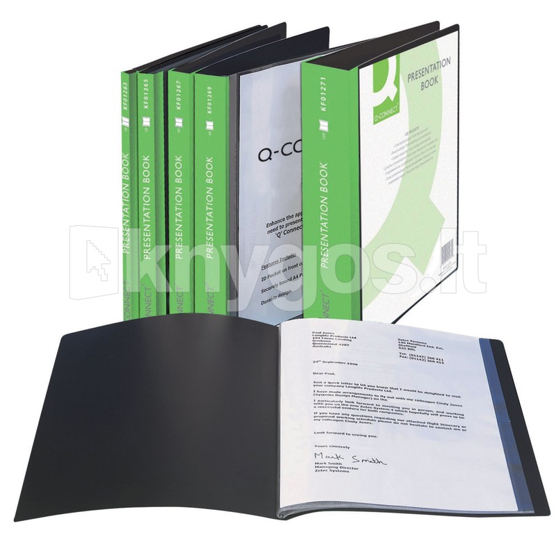 Q-Connect Mape A4 ar 40 kabatām