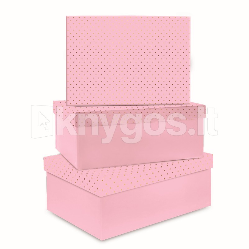 Lastva PASTEL kastes komplekts, 3 gab