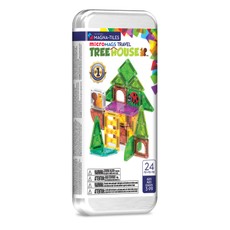 MAGNA-TILES Micromags magnētiskais konstruktors "Treehouse", 24 gab.