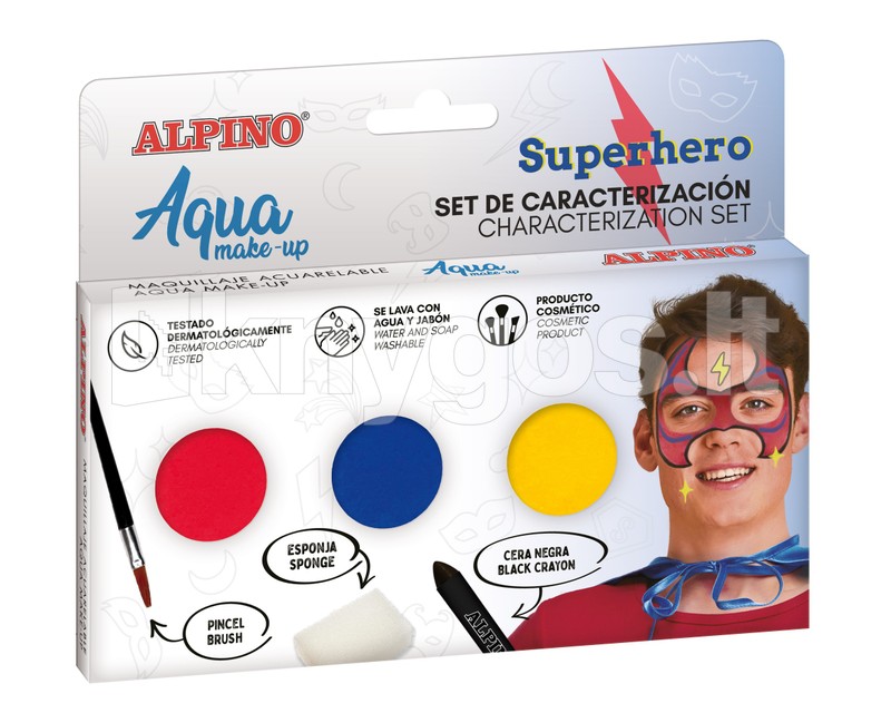 ALPINO Superhero Aqua sejas krāsu komplekts