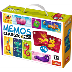 TREFL Memo Classic Plus Piemīlīgie monstriņi