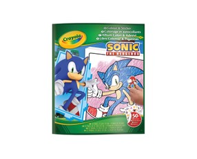 CRAYOLA SONIC Krāsošanas un uzlīmju komplekts