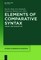 Elements of Comparative Syntax