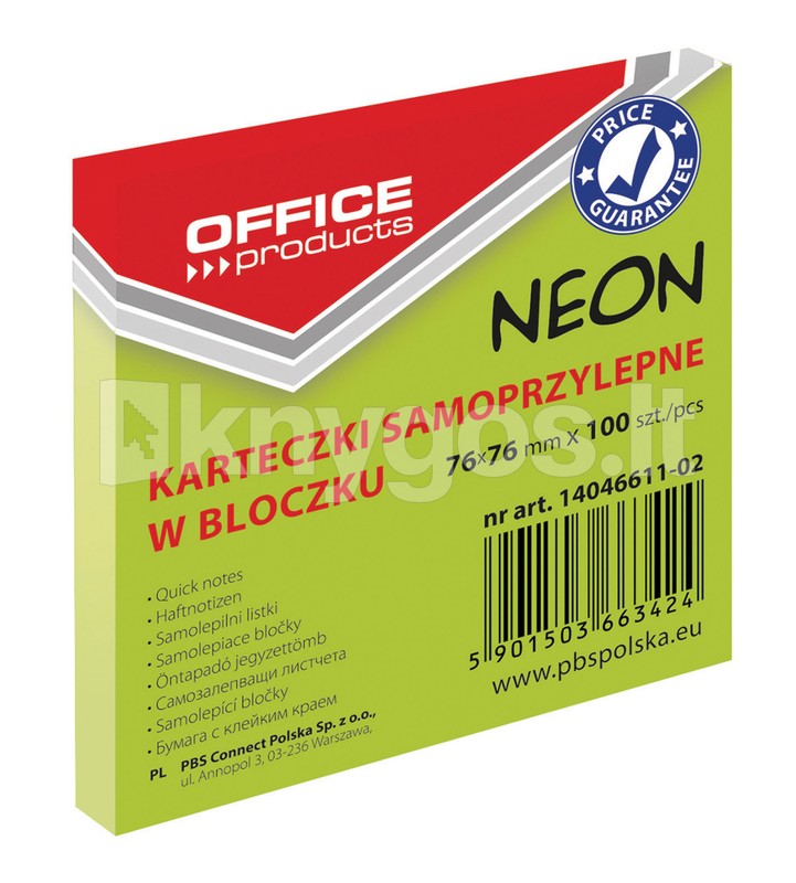 Office Products Līmlapiņas 76 x 76
