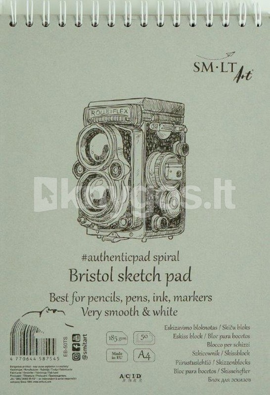 Smiltainis Skices bloks Authentic A4, 50