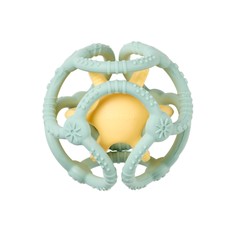 NATTOU Divu silikona bumbiņu komplekts, zaļš un dzeltens