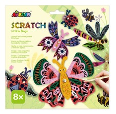 AVENIR Skrāpējamā attēlu komplekts Kukaiņi