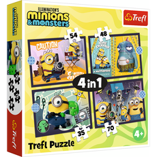 TREFL MINIONS Pužļu komplekts 4in1 Minions