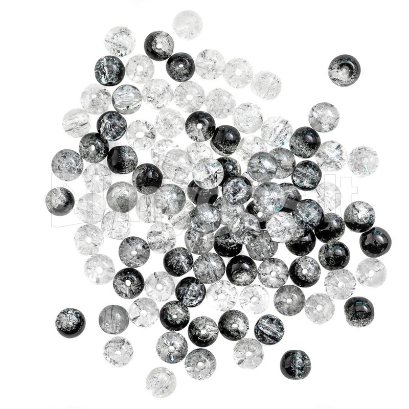 DallPrint Stikla krelles 8 mm, 100