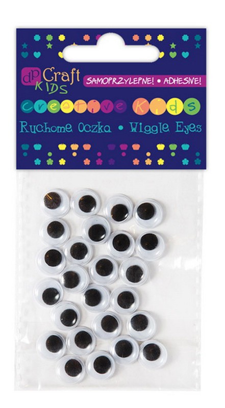 DallPrint Uzlīmējamas kustīgas acis, 10 mm