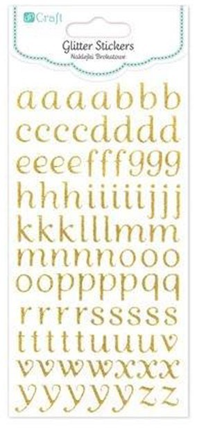 DallPrint Spīdīgas uzlīmes ABC, 90 gab