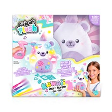 AIRBRUSH PLUSH Plīša DIY komplekts Kawaii Bear ar aerogrāfu, 25 cm