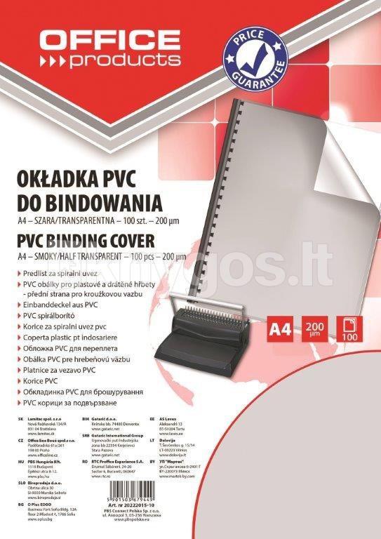 Q-Connect PVC iesiešanas vāki A4, 0