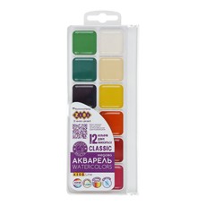 Akvareļu komplekts CLASSIC KIDS Line, 12 krāsas