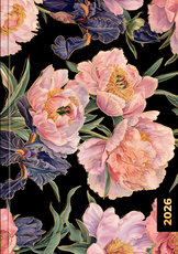 2026. gada A5 darba kalendārs PEONIJAS