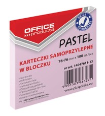 OFFICEproduct pašlīmējošās lapiņas 76 x 76 mm, 100 lpp., rozā
