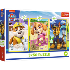TREFL PAW PATROL Pužļu komplekts Mūsu suņi, 3x50 gab.