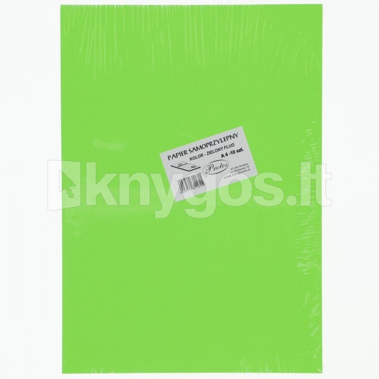 PROTOS A4 līmpapīrs, 10 loksnes, fluorescējoši