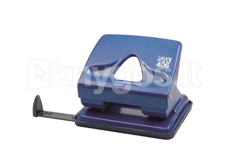 Papīra perforators SAX-406, zils (līdz 30