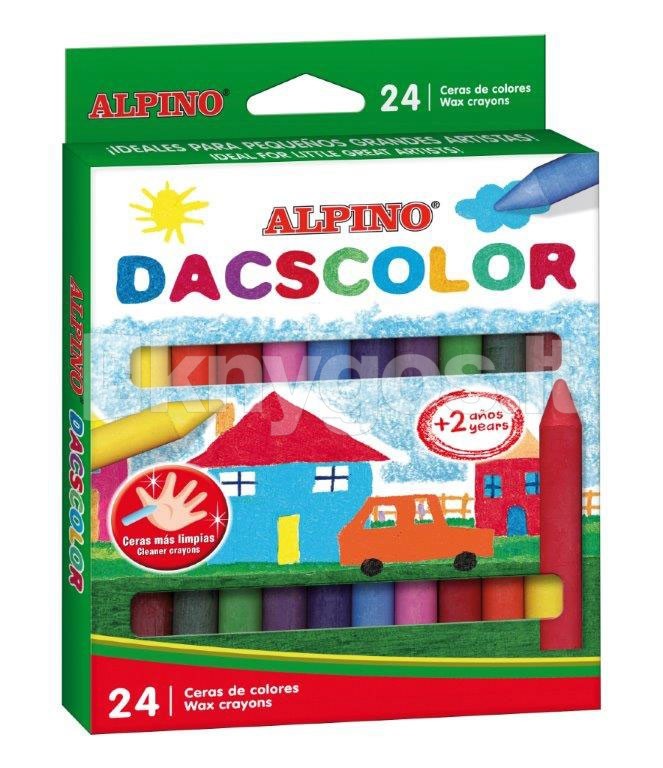 ALPINO Dacscolor vaska krītiņi, 24 krāsas