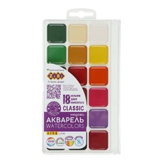 Akvareļu krāsas CLASSIC KIDS Line, 18 krāsas