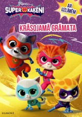 Super Kaķēni. Krāsojamā grāmata ar uzlīmēm. Disney Junior