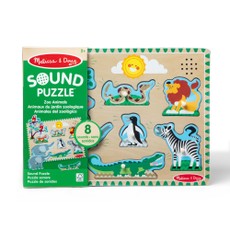 MELISSA & DOUG Puzle ar skaņu Zooloģiskā dārza dzīvnieki
