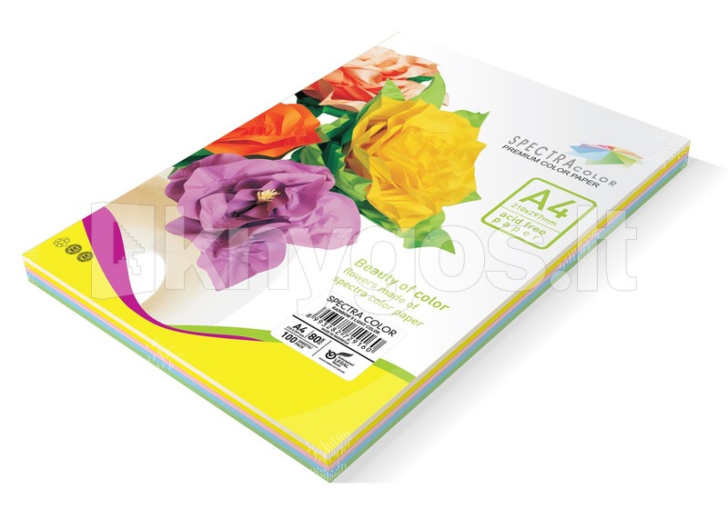Spectra krāsains papīrs A4, 80 g/m²