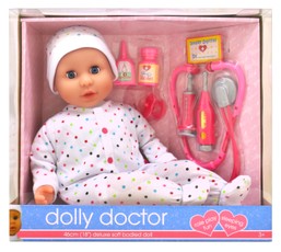 DOLLSWORLD Lelle Dolly Doctor, 46 cm