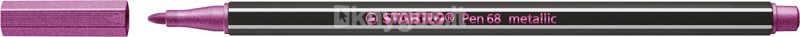Stabilo PEN 68 Metallic, rozā