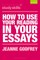 How to Use Your Reading in Your Essays