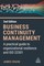 Crask, J: Business Continuity Management