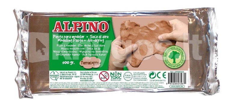 Plastilīns ALPINO 500 g, brūns