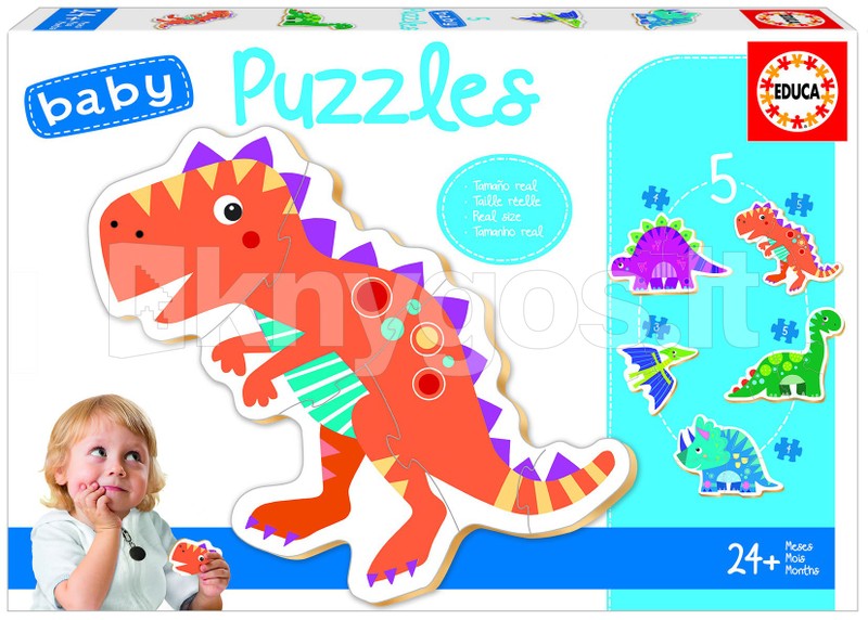 EDUCA 5 puzles "Dinozauri", 24