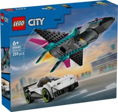 Blocks City 60489 — Reaktīvā lidmašīna pret automašīnu