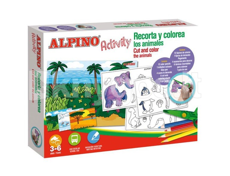 ALPINO Activity komplekts izgriešanai un krāsošanai