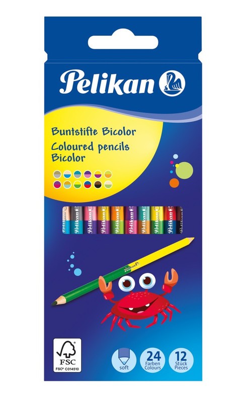 Pelikan Krāsainie zīmuļi, komplektā 12 vai