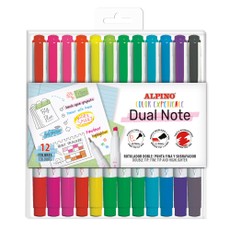 ALPINO Color Experience Dual Note divpusēji flomasteri, 12 gab.