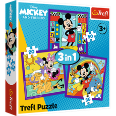 TREFL DISNEY Pužļu komplekts 3in1 Mikipele