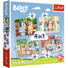 TREFL BLUEY Pužļu komplekts 4in1