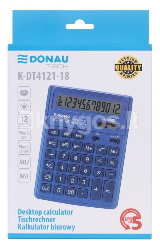 DONAU kalkulators K-DT4121-01, tumši zils
