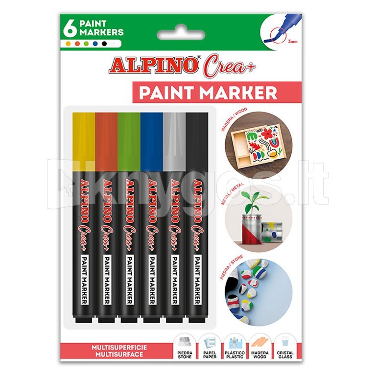 ALPINO Crea+ ūdens bāzes flomāsteri, 6