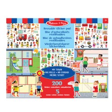 MELISSA & DOUG Atkārtoti lietojamais uzlīmju komplekts - Mana pilsēta