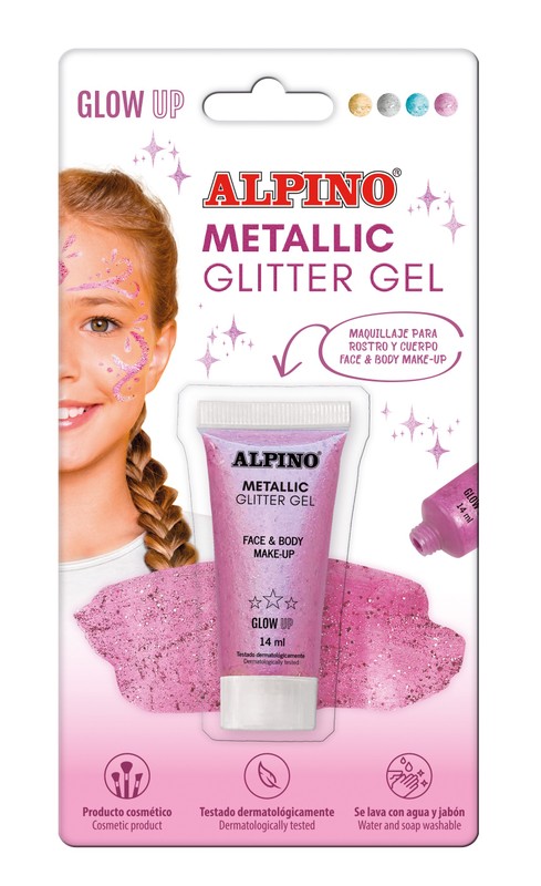 ALPINO grima gēls, metāliska rozā, 14